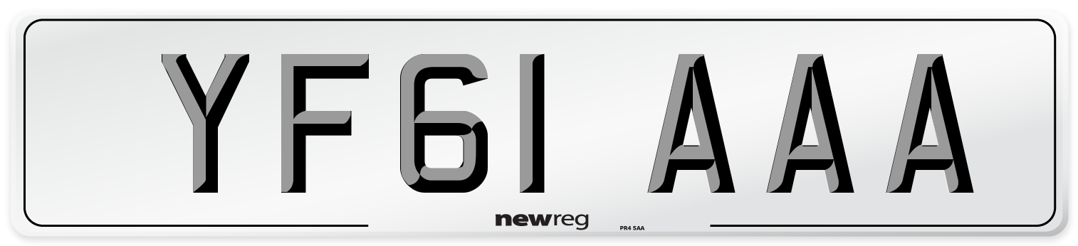 YF61 AAA Number Plate from New Reg